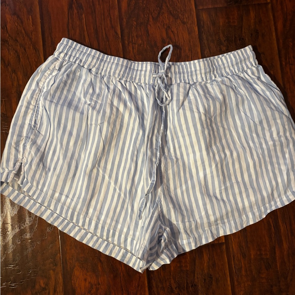 Seafolly Australia Striped Blue and White Shorts